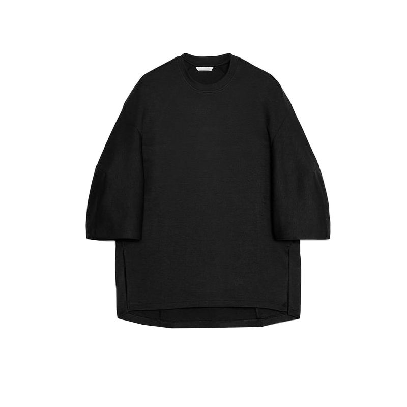 Spring and Summer New Women's Clothing Double-Sided Cloth Cocoon Shaped round Neck T-shirt 3641310 Loose Casual Trousers 3641311