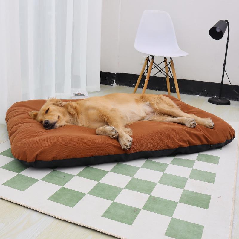 Four Seasons Washable Non-Slip Pet Bed - Thick, Elastic Mat for Dogs & Cats