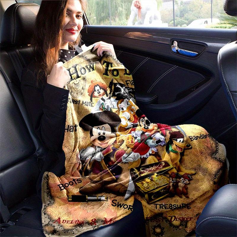 1pc, Mickey and Minnie (13) Home Decor Blanket: A Cozy Flannel Throw for Bedroom, Living Room, Travel, Camping, Car