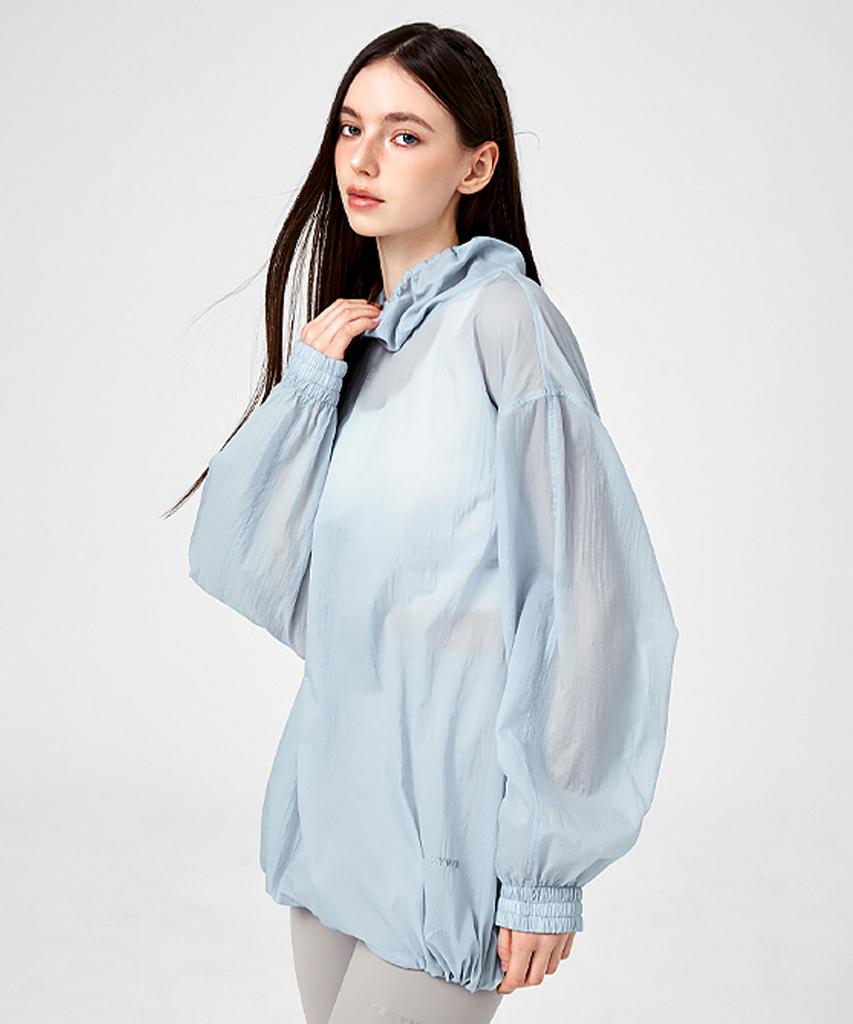 XEXYMIX Airy Sheer Cover-Up Anorak Oasis Blue Xfk1Tl1101
