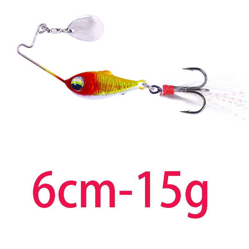 4g 8g 10g 15g 20g Fishing Lures Wobble Rotating Metal Vib Vibration Bait Fishing  Artificial Hard Baits Spinner Spoon Lure Pesca