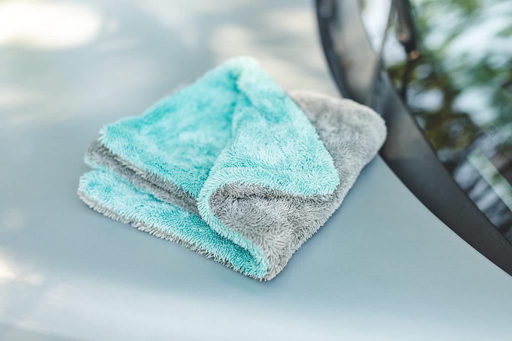 The Rag Company Liquid 8R 40 x 40 cm 2 pièces Liquid8R Lavage de voiture Detailing Séchage Serviette Essuyage Absorption d'eau 1100 g/m²