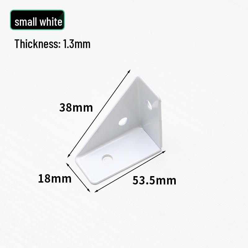 Black Powder-Coated Three-Sided Angle Iron Bracket for Kitchen Cabinet Reinforcement and Support
