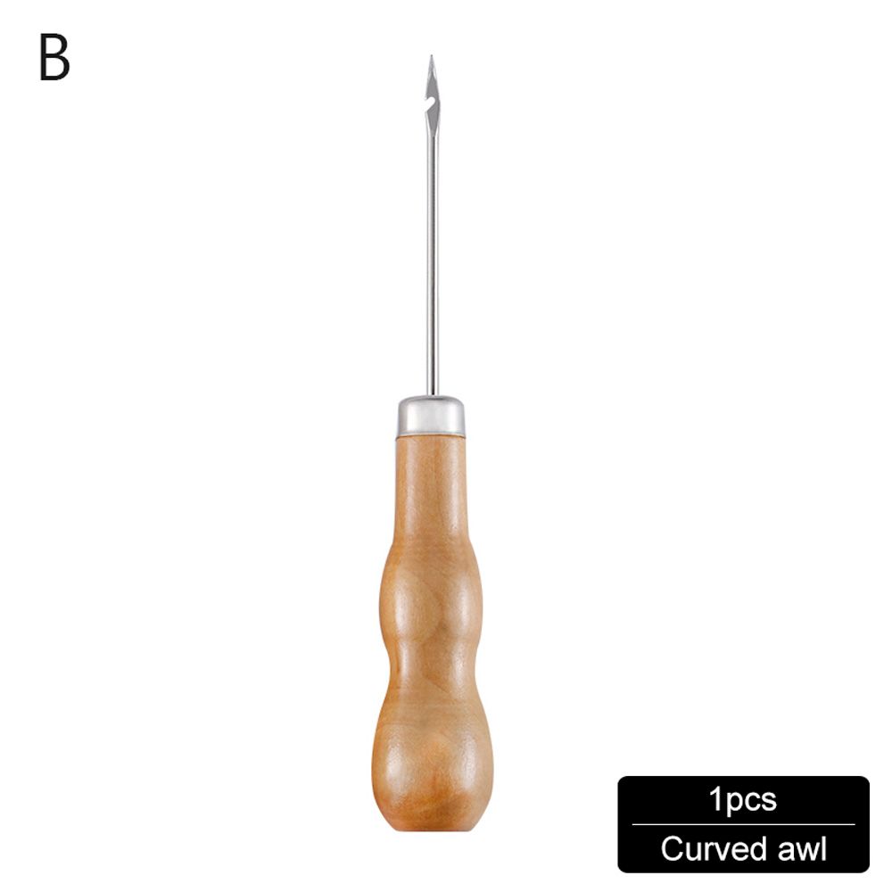 Craft 1Pcs Sewing Tool Drill Shoes Punch Hole Maker Sewing Awl Shoe Repair Needles Hand Stitcher