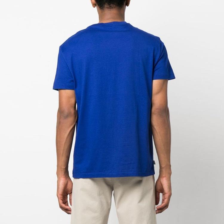 Polo Ralph Lauren Ss23 Logo Rund Hals Kort Ermet T-skjorte Herre T-skjorte Blå 710890804-003