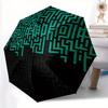 1pc Labyrinth Maze Automatic Open 8-Rib Windproof Umbrella, Travel & Commuting, Suitable for All Seasons