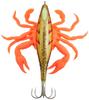 Major Craft Octopus Puripuri Octopus Club Gold Mandarin Octopus Jig Lure, #7, Shrimp,