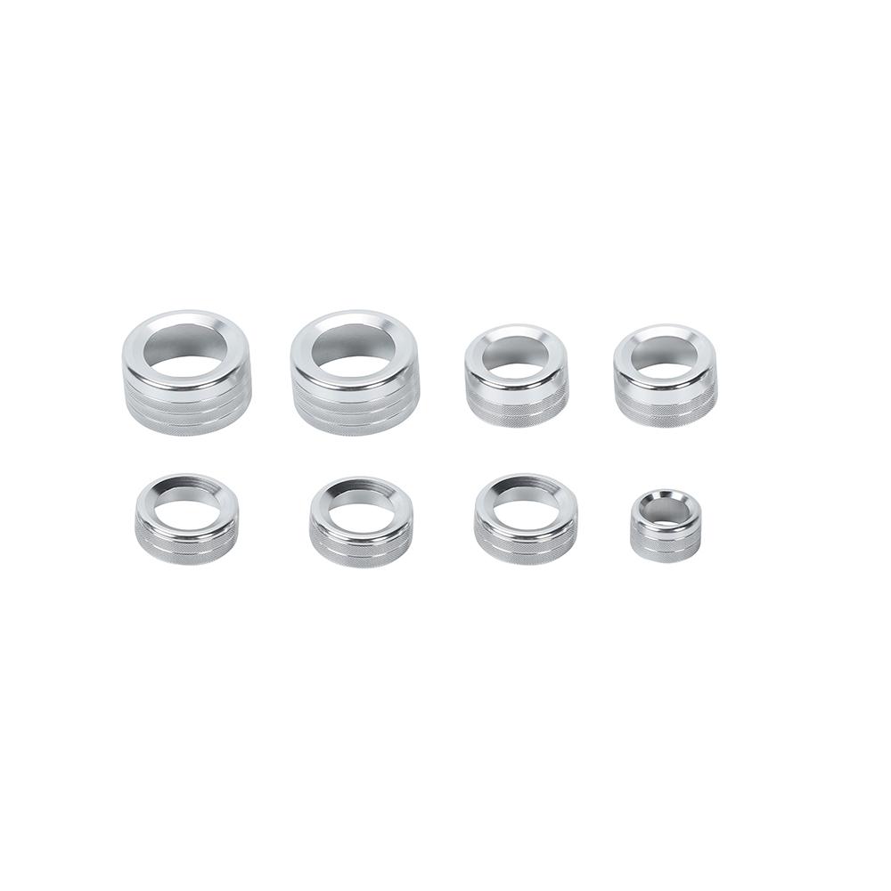 Aluminum Alloy Car Interior Trim For Jeep Grand Commander 2006- 2010 Air Conditioning Switch Knob Decoration Ring Cover