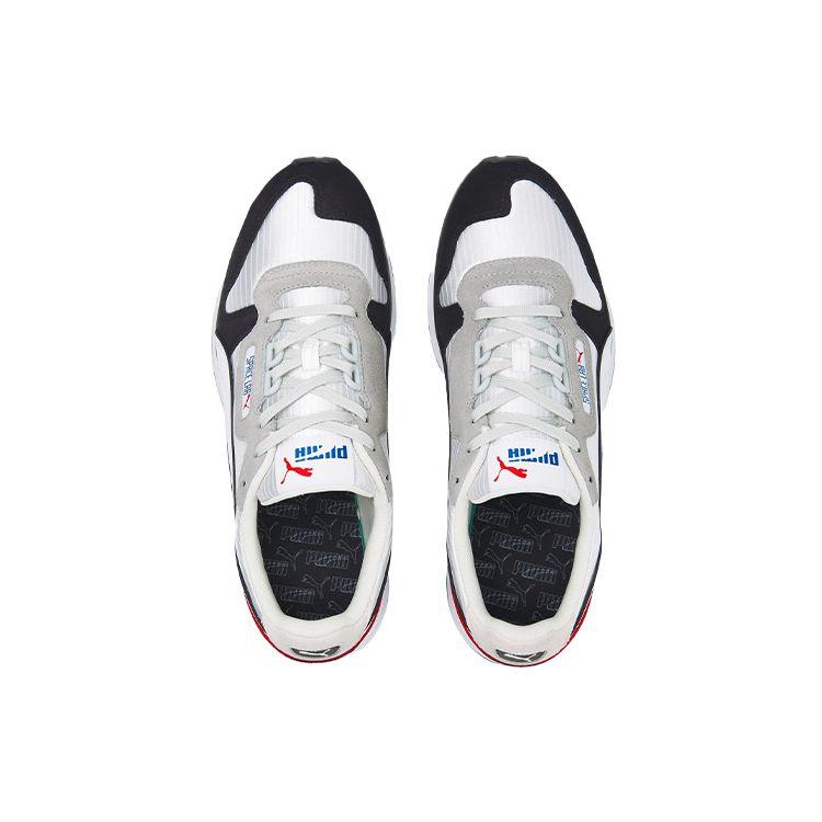 Puma Space Lab Mesh Suede Retro Sports Low-Top Lifestyle Shoes Unisex Sneaker Gray Black Red 383158-01