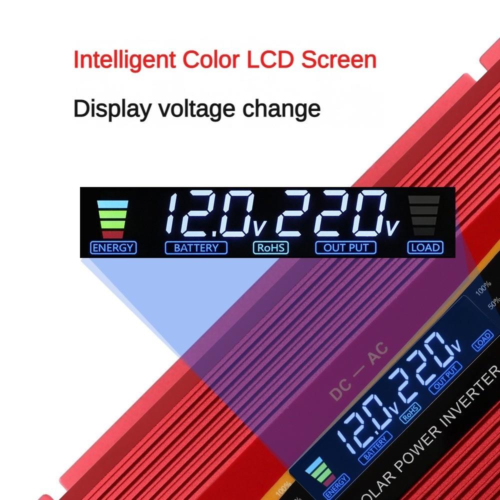 1000W/3000W/4000W/6000W High Power Universal USB Car Inverter 12v24v to 220V Household Power Converter Portable Sine Wave Inverter
