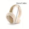 1pc Cozy Faux Fur Ear Muffs, Soft Plush Winter Warmth, Outdoor Cold Weather Ear Protection, Fitted Suede Material, Dry Clean Only, Classic, Earmuffs