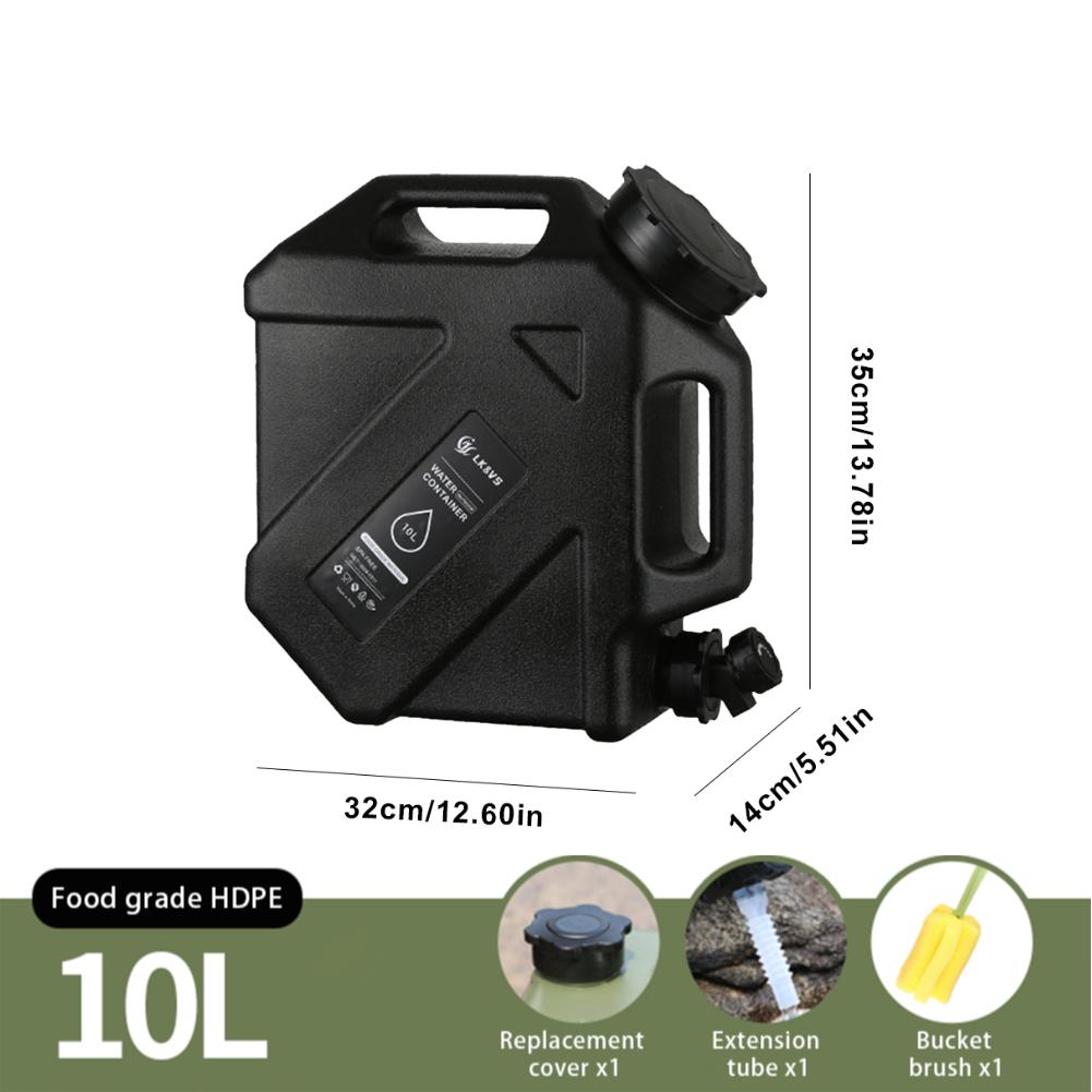 3-12L Camping Water Bucket Large Capacity Water Bag Container with Faucet Portable Car Water Tank for Picnic Hiking Travel