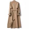 Women Overcoat Solid Slim Fit Coat Jacket Long Outerwear Windbreaker Trench