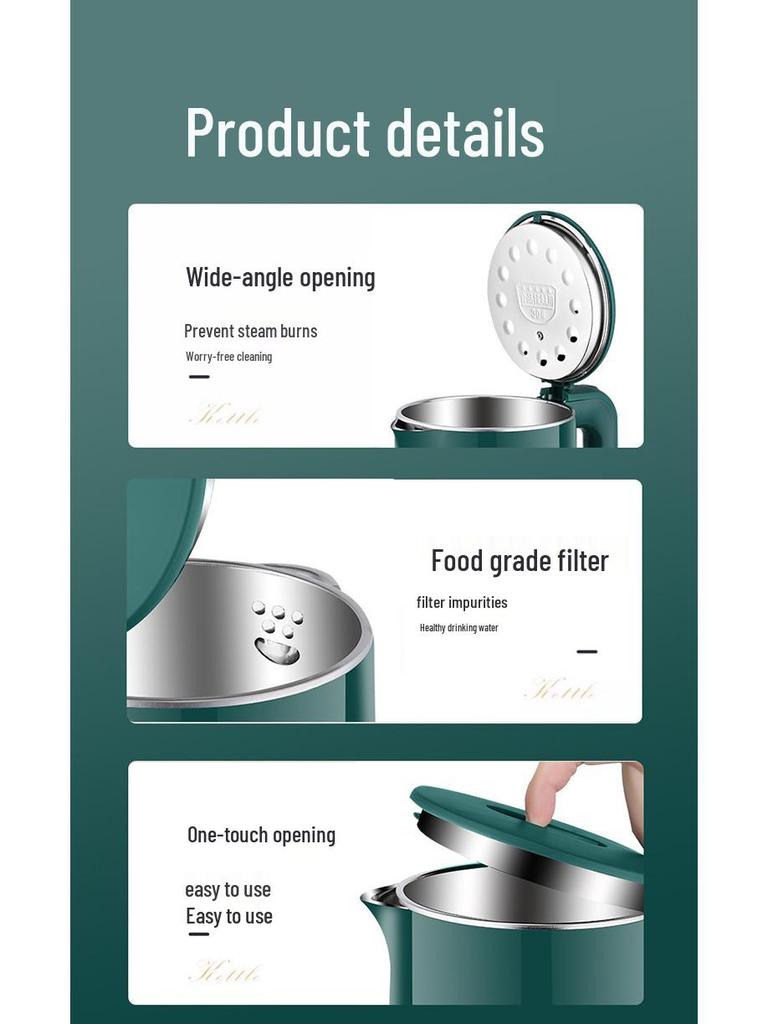Smart Wanlida Electric Kettle: Large Capacity, Constant Temperature, Household Insulation