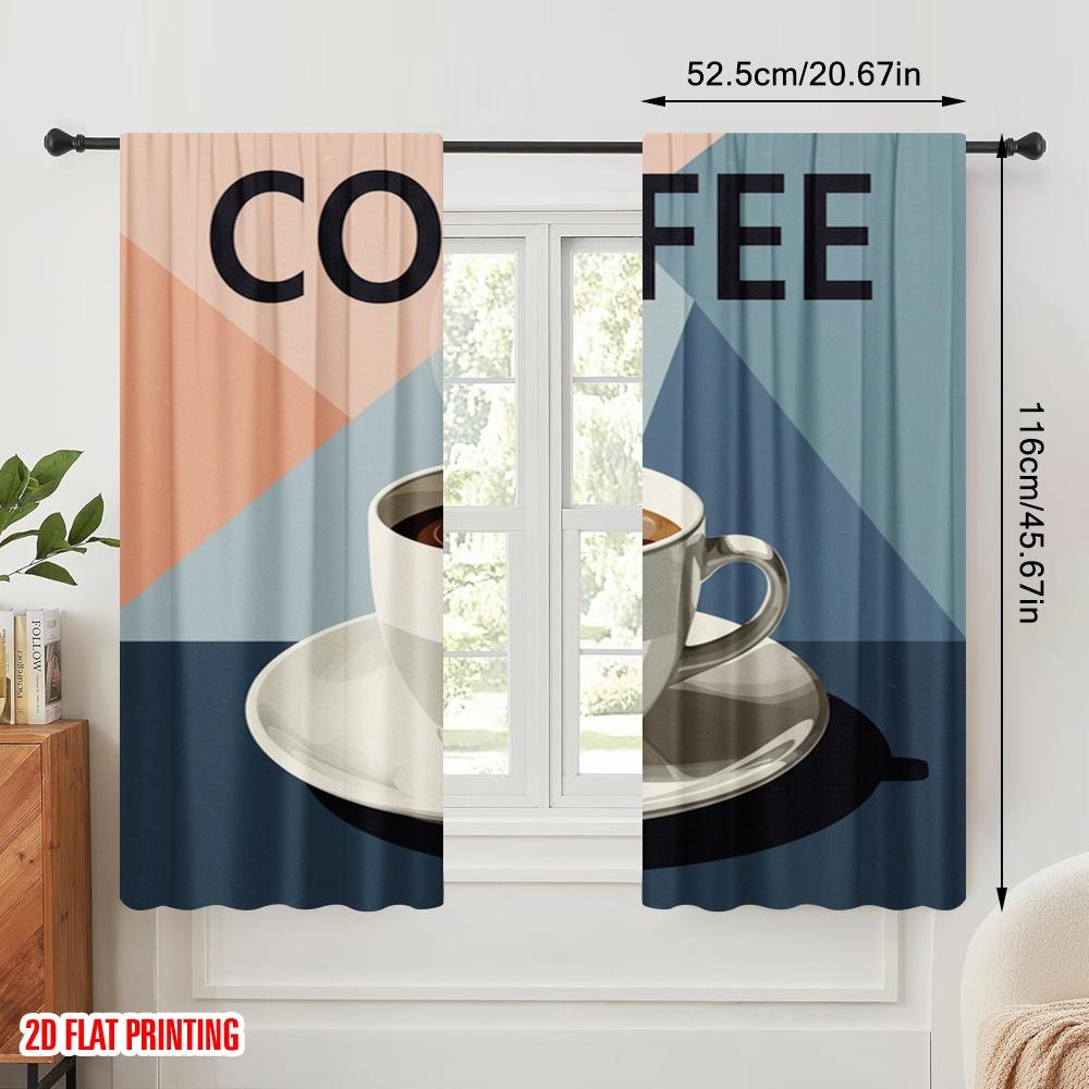 2 st 2D platt tryckta Draperier Bauhaus Kaffe Utställningstyg Utan Elektricitet Säsongsfest- & Högtidsdekor för Festligt