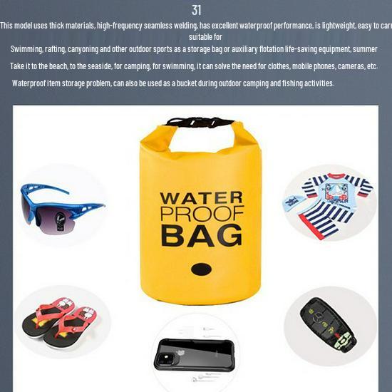 Waterproof Cross-Border Swimming Bag: Drifting, Swimsuit Storage, Outdoor Dry/Wet Separation, Sports Waterproof Barrel Bag.