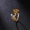 Lemegeton Lotus Flower OM Unalome Symbol Yoga Rings for Women Stainless Steel  Buddhism Finger Rings Jewelry for Women