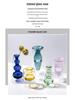 European Glass Rattan Aroma Vase - Double Layer, Colored Glass, Flameless Hydroponic for Living Room