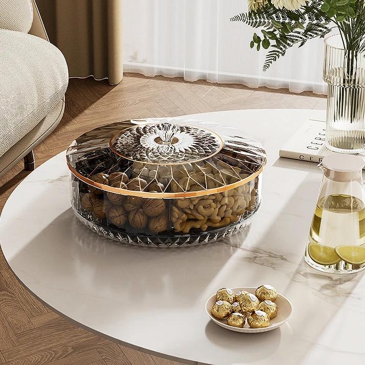 High Quality Snack Storage Box, 360 Degree Rotatable, Suitable for Living Room and Furniture Decoration