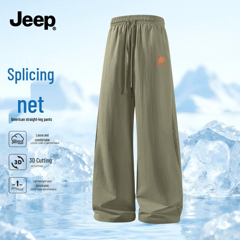 JEEP Men s Summer Breathable Straight-Leg Casual Pants 3XL