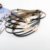 Simple Solid Color Ring Buckle Decoration Women Slim Waist Belt For Elegant Outfits
