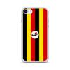 Coque Téléphone – Drapeau De l'Ouganda – Compatible iPhone 8 – Étui Souple – Résistant Et Antichoc - Silicone - Pixelforma