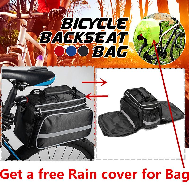 Bicycle Carrier Bag Rear Rack Trunk 35L Bike Luggage Back Seat Pannier Saddle Bicycle Carrier Bag Rear Rack Trunk 35L Bike Luggage Back Seat Pannier Saddle
