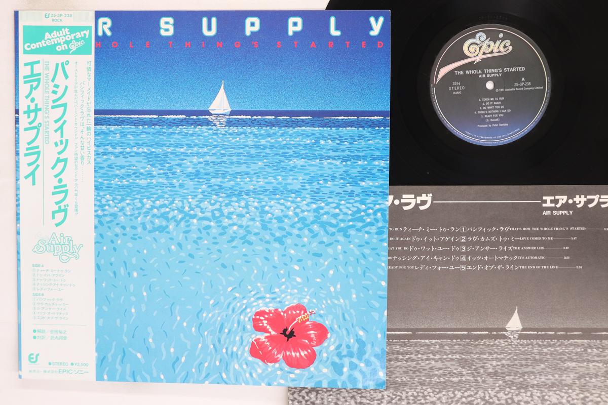 

LP Record AIR SUPPLY Whole Things Started 253P238 EPIC 1980 Japan Obi Rock Used