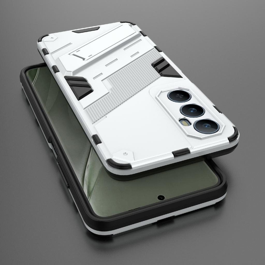 Pro Realme C65 4G Pouzdro PC+TPU Kryt telefonu proti poškrábání se skládacím stojánkem