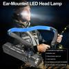 Outdoor Headlamp with Motion Sensor Detachable Hands Headlight for Camping Hiking Fishing Work Light Rechargeable Waterproof
