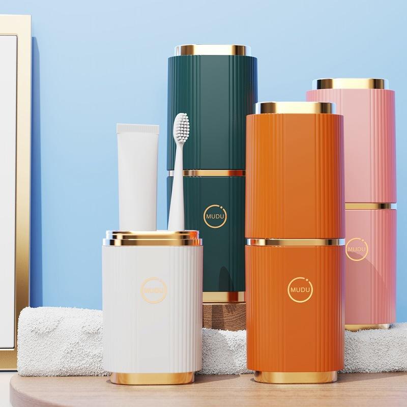1pc Home Travel Wash Mug Mouthwash Cup Tooth Bucket Toothbrush Toothpaste Storage Box Toothbrush Case Portable