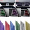 10PCS 20cm Car Air Conditioner Outlet Decorative U Shape Moulding Trim Decor Strips Car Styling Car Door Edge Corner Protector