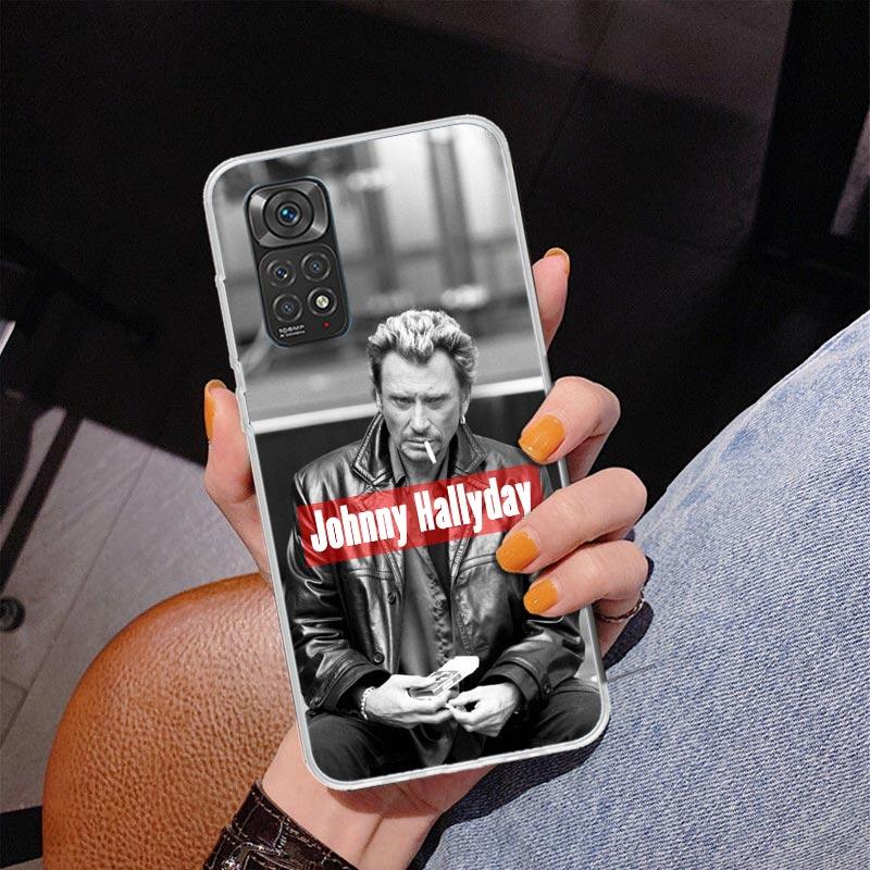 

Johnny Hallyday Music Phone Case For Xiaomi Redmi Note 15 14 13 12S 12 11 Pro Plus 14S 11S 11E 10 10S 11T 5G Personalized Cover Redmi Note 13 Pro 4G