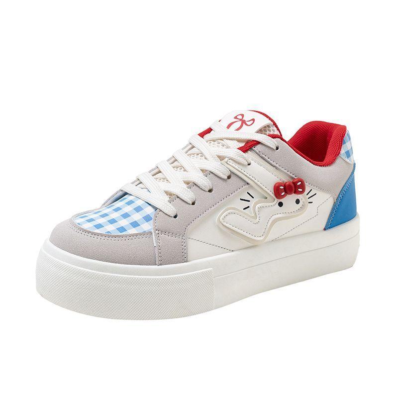 Platform bread shoes female cute design new niche student sports little white shoes board shoes casual shoes