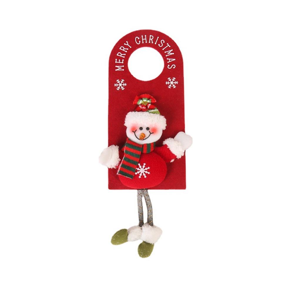 

2025 New Christmas Series Door Handle Decoration Santa Handle Pendant Home Claus Moose Decorati E5H2 B-1pcs