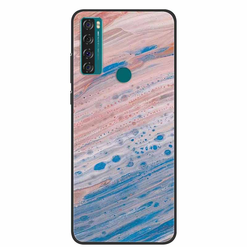For TCL 20 R 5G Case Marble Silicone TPU Soft Phone Back Cover Case For TCL 20R 5G Funda Bumper Protector Capa Shockproof Coque