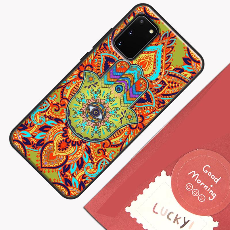 Hamsa Hand of Fatima Phone Case For Samsung Galaxy S23 Ultra S20 S21 S22 S24 S25 Plus S9 S10 S25 FE Cover Shell