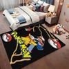 Pikachu Unleashes Rectangular Rug Thick Nonslip Carpet For Gaming Room Play Area Home Party Decor Gift For Friends