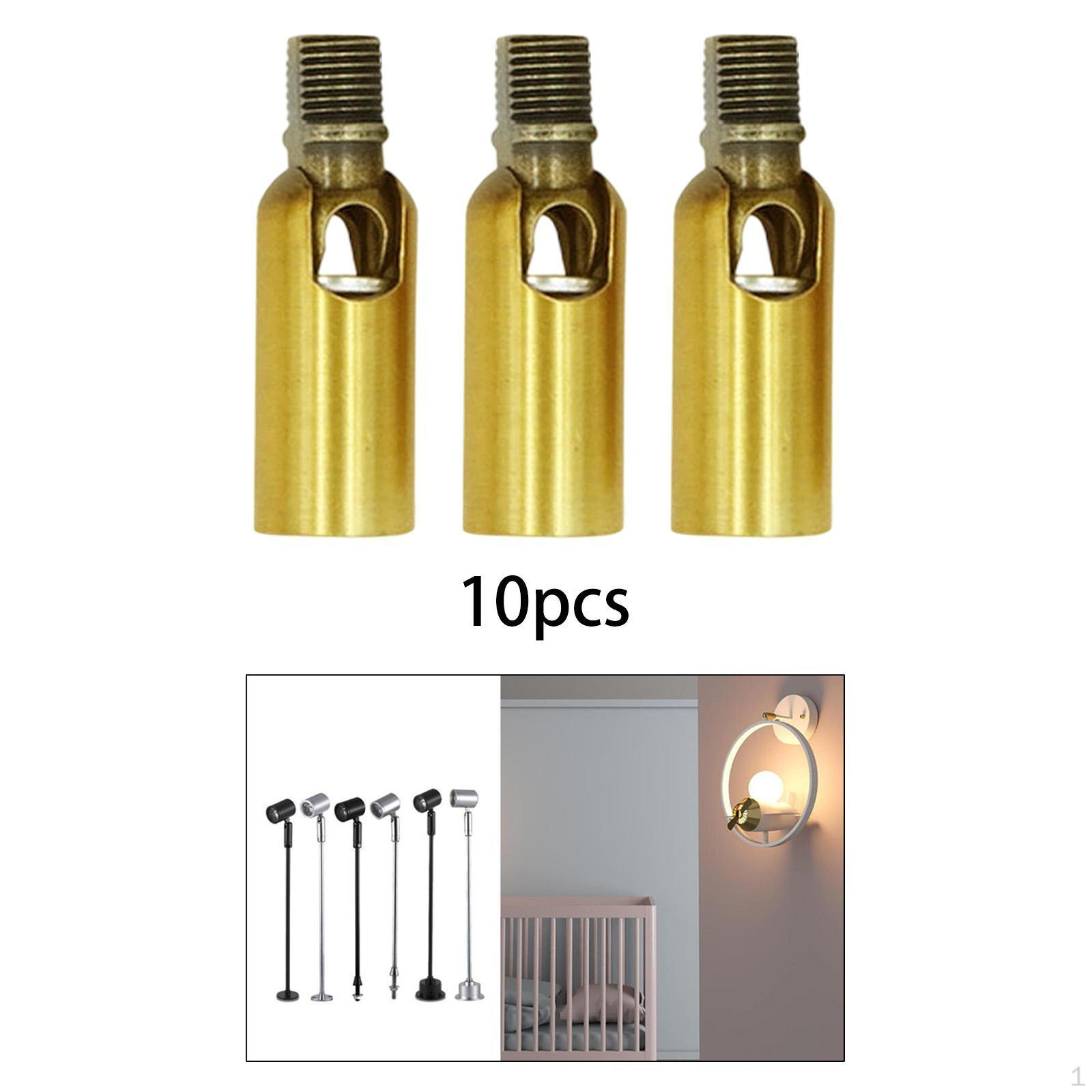 

10 Pieces for Ceiling Lamp Accessory Simple Installation Steering Head Accessories Old Brass