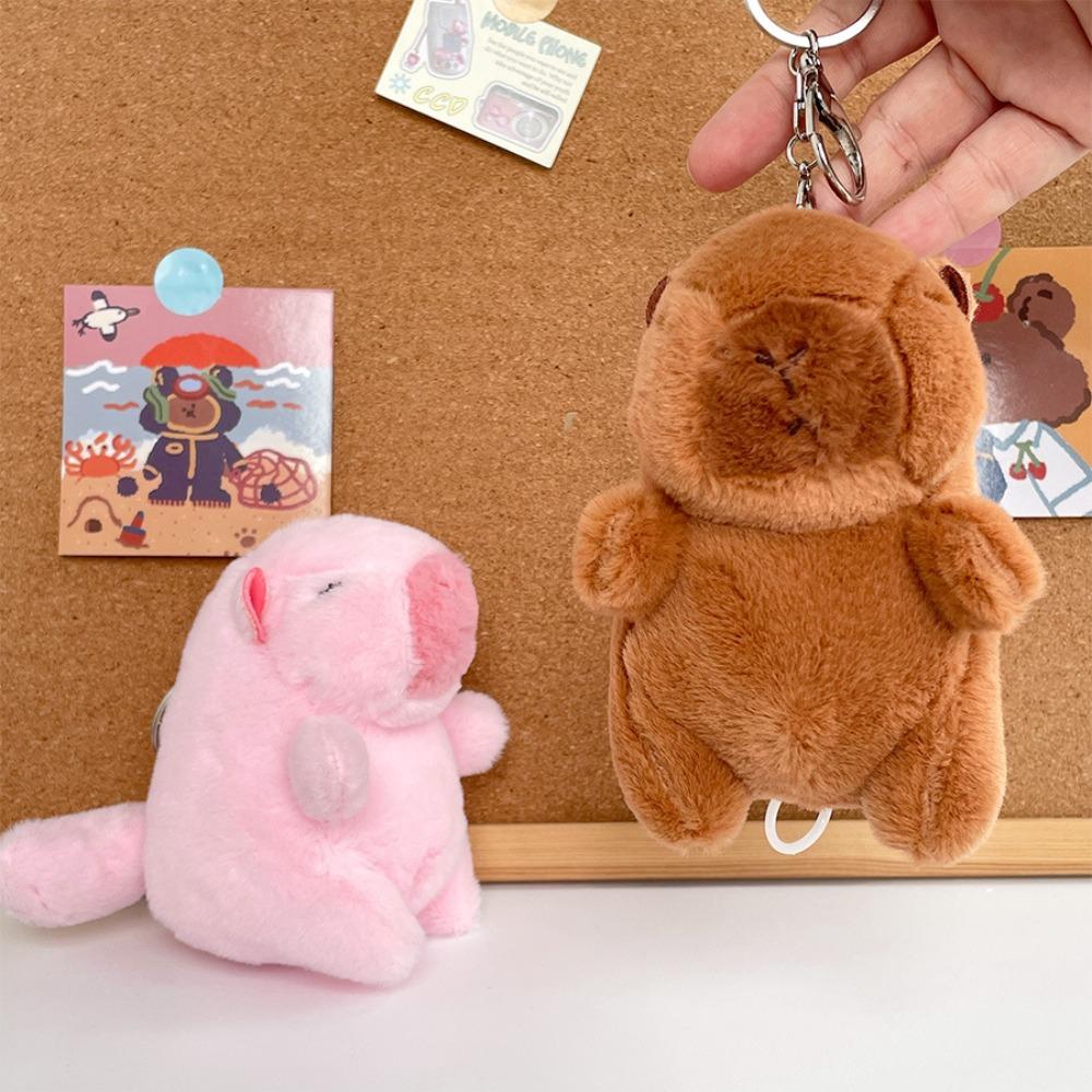 Children's Gift Capybara Doll Multiple Styles Plush Toy Gift Drawstring Tail Wagging Doll  Kids