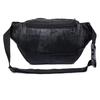 Noora Stylish Black Leather Waist Travel Pouch Passport Holder Bag for Men & Women