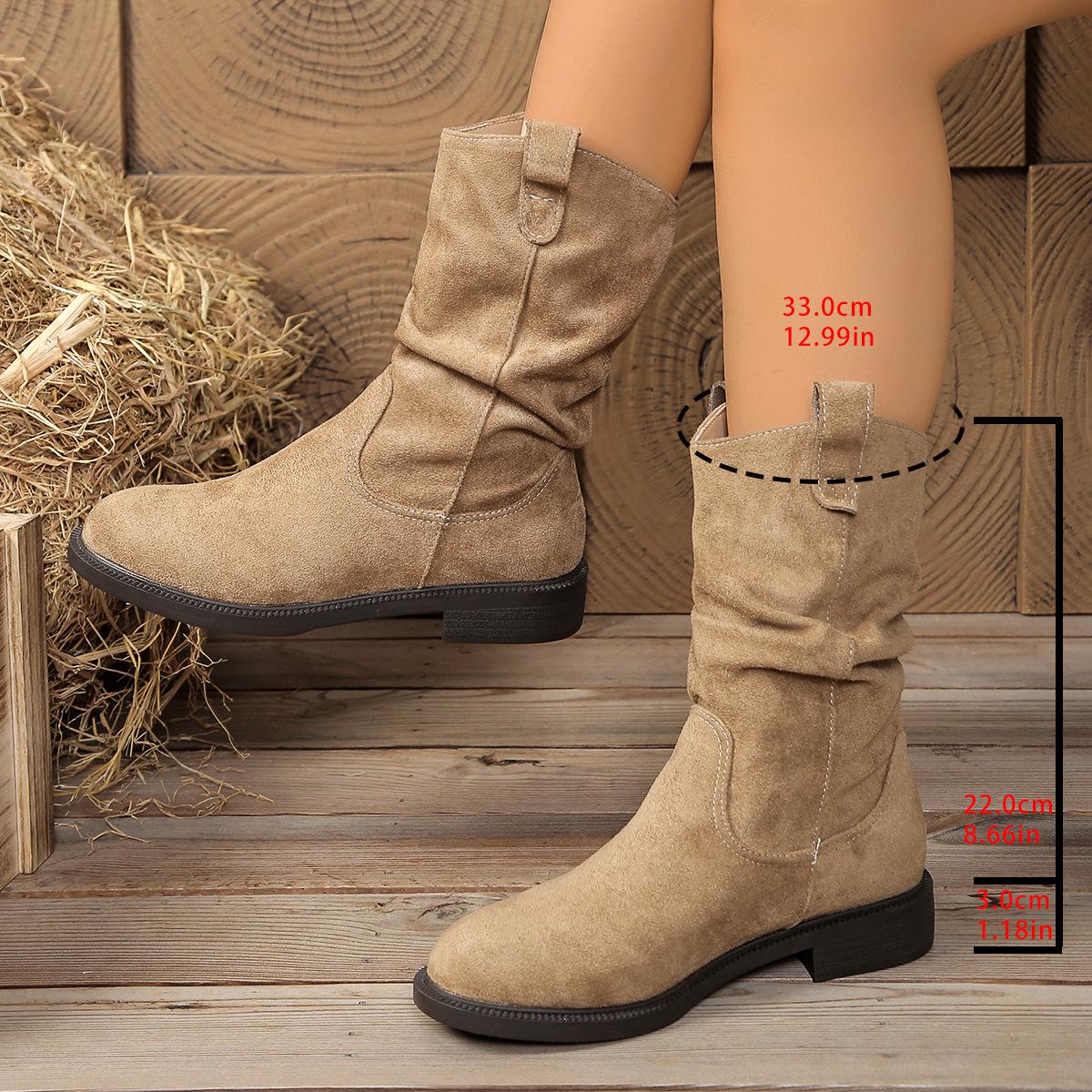 

Maillard medium boots children s 2025 new summer and autumn stacking boots thick-soled Martin boots single boots 42 хаки