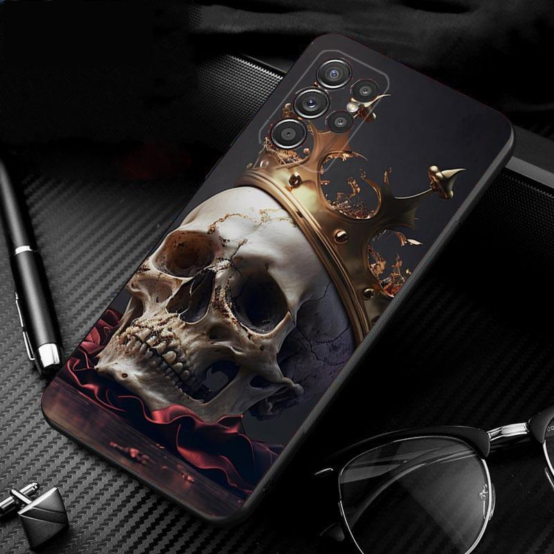 Skull Head Art Phone Case For Samsung S24 S23 S22 S21 S20 Ultra S20 S22 S21 S10E S20 FE S24 Plus