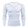 Cross-border PRO Men's Quick-Dry Sports Tights: High Elastic, Sweat-Absorbent, Long-Sleeved Fitness & Cycling Shirt