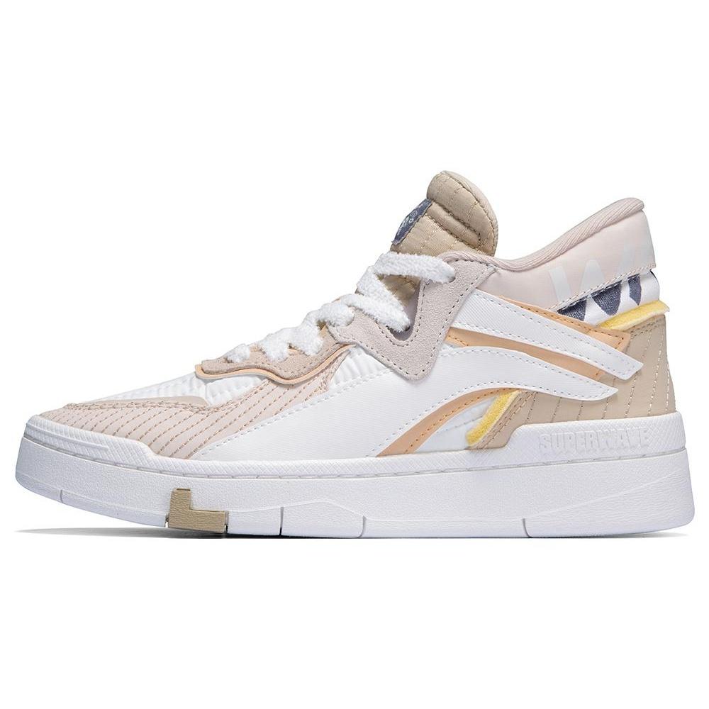(WMNS) Li-Ning Superwave Mid PRM White Taupe Pink Women s AGCS152-1 EU 36⅓
