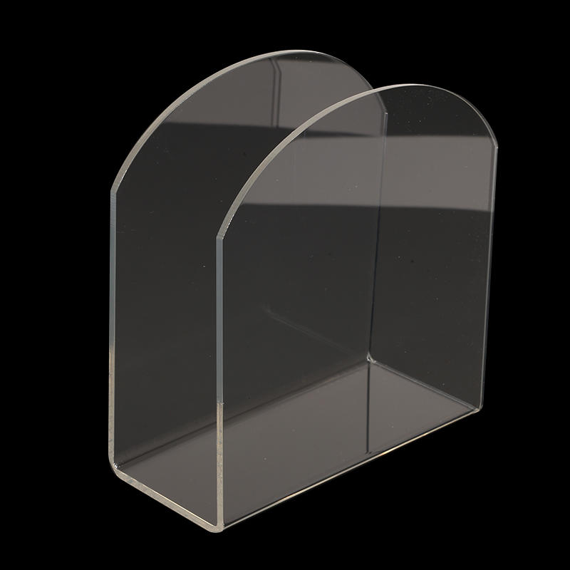 Clear Acrylic Napkin Holder Stand Tissue Box Dispenser Paper Towel Storage Rack Kitchen Restaurant Modern Design Vertical Holder