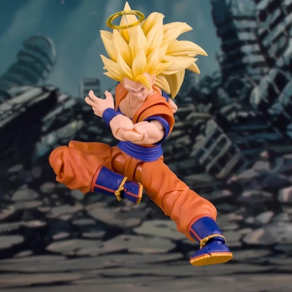 6 Inch Movable Joint Action Figure Classic Goku Kit In Stock Demoniacal Fit Dragon Fist Burst Anime Collectible Gift For Fans