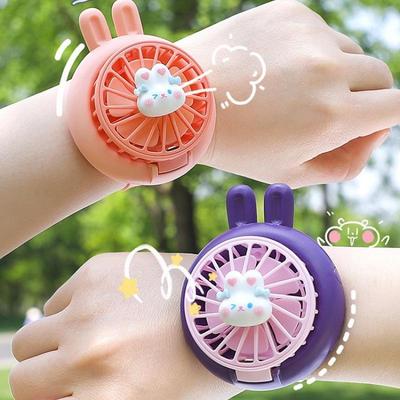 2025 Portable Wearable USB Cooling Fan Watch for Kids