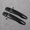 Ruiq Outer Door Handle Cover for Nissan Note Carbon Fiber Includes Smart Key Entry Button for the New Nissan Note E13 Full-coverage E-Power (Black