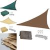 Heavy Duty Waterproof Sun Shade Sail Canopy Rectangle Offers Ultimate Uv Protection